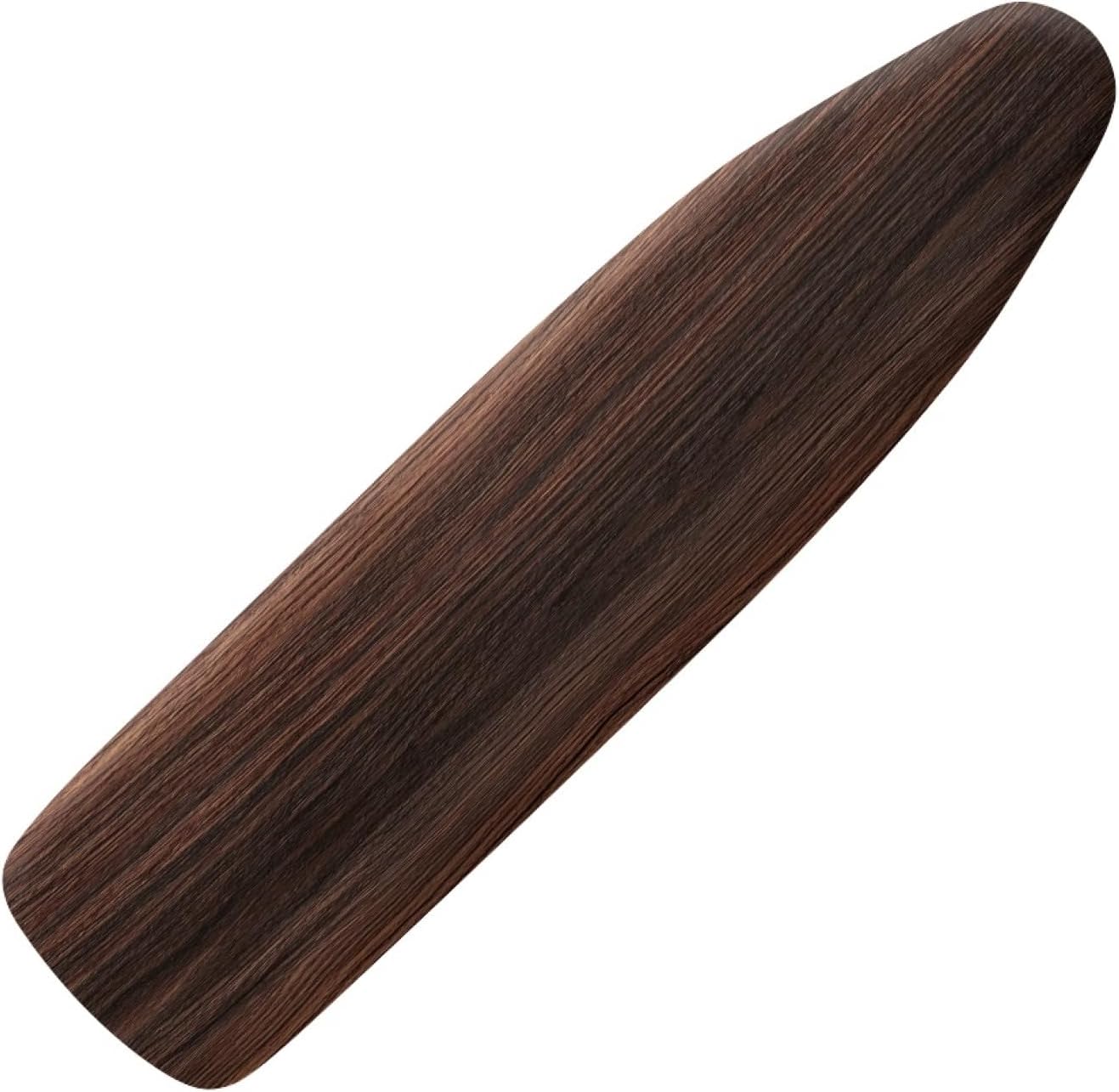 Iron Board Cover with Padding Standard Size Wood Dark Brown Padded Ironing Board Covers 15x54 Heat Reflective Extra Thick Wide Non Stick Scorch and Stain Resistant Heatproof