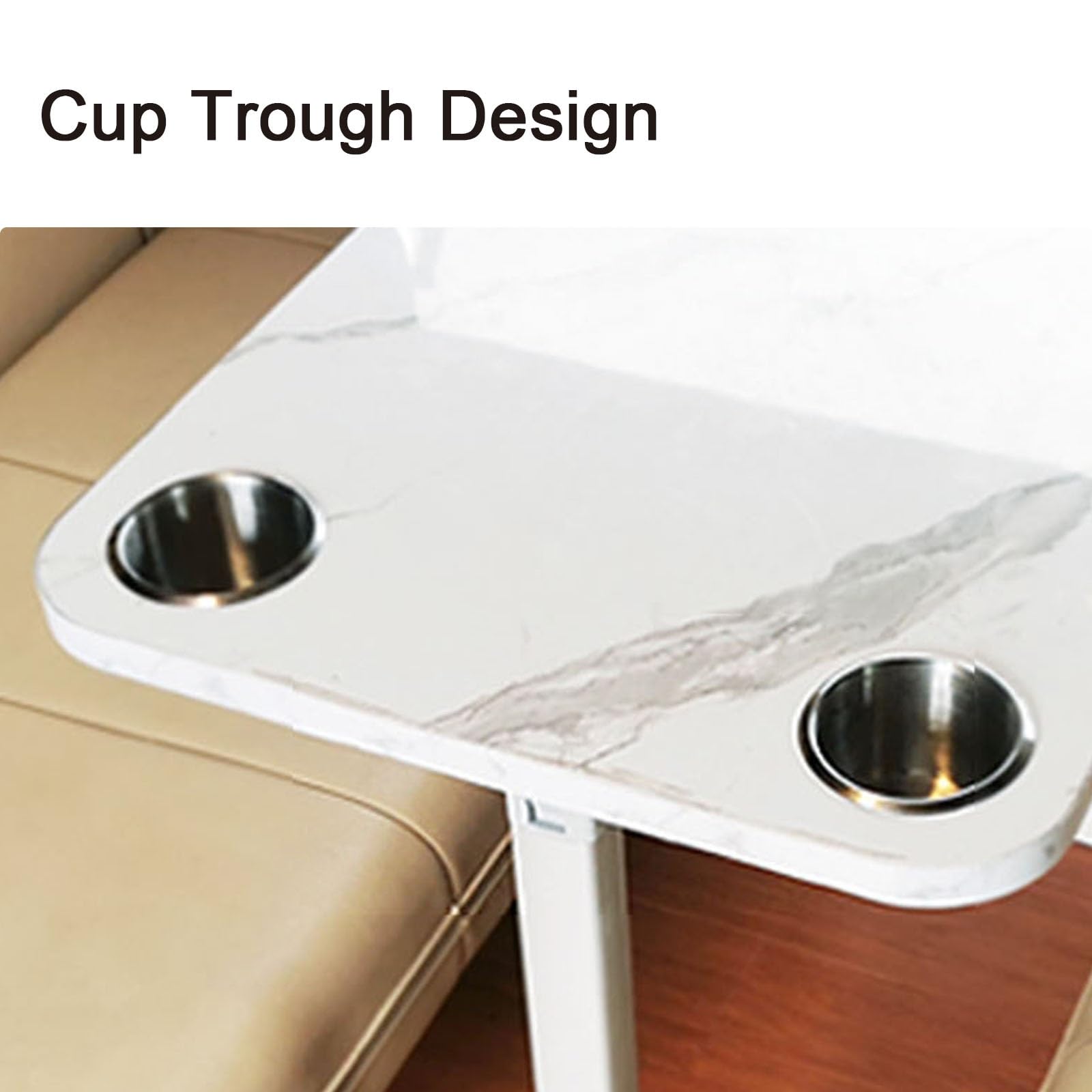 Amazon.co.jp: RV テーブルトップ、カップホルダー 2 個付き、80*40 CM