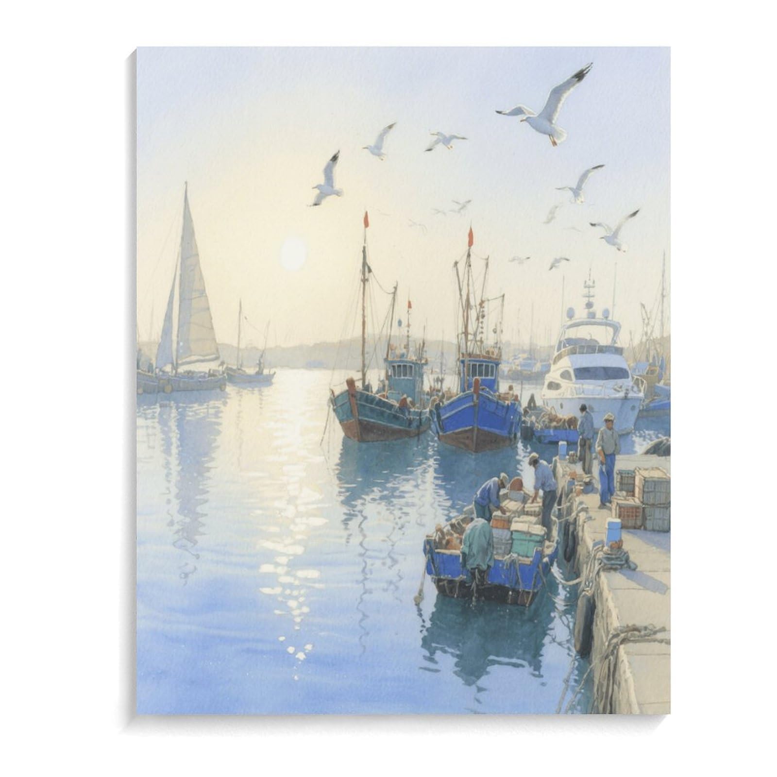 KOAYUBFC Malen-nach-Zahlen-Set für Erwachsene und Anfänger, Erwachsene, Malen-nach-Zahlen-Kits auf Leinwand, Acryl-Ölfarben, Gemälde mit Pinseln als Geschenk, Wanddekoration