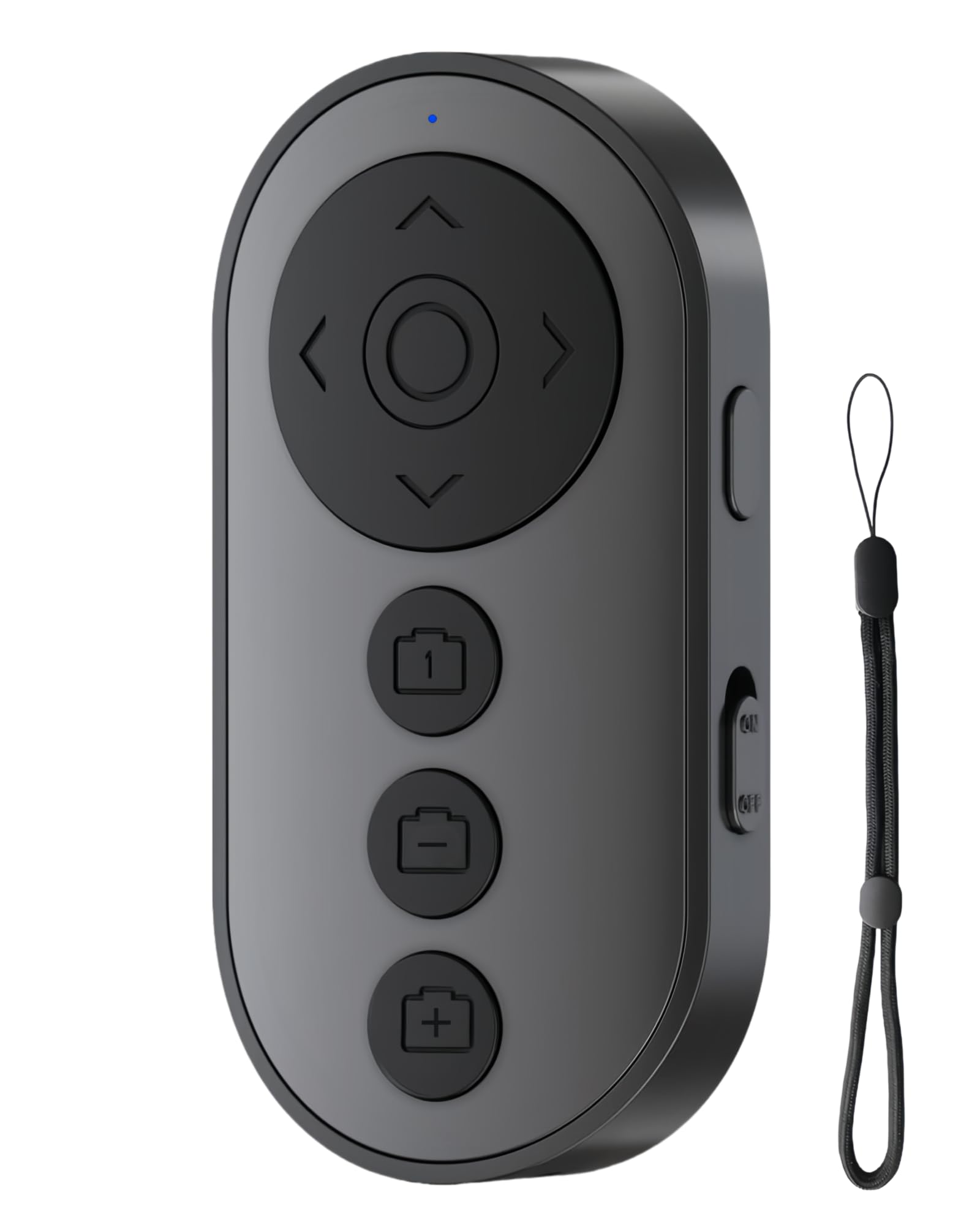 Déclencheur de caméra Bluetooth avec zoom et interrupteur avant/arrière – Défilement vidéo sans fil pour TikTok/YouTube, rechargeable pour iPhone et Android