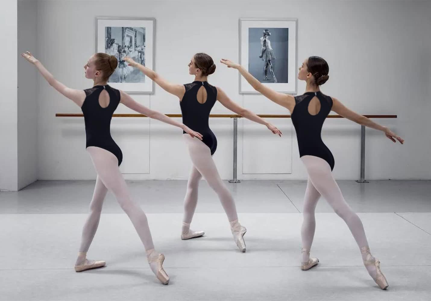 Balletto da ballo Leotard del collo di tartaruga delle donne con il pizzo durevole adulto Ginnastica Dancewear