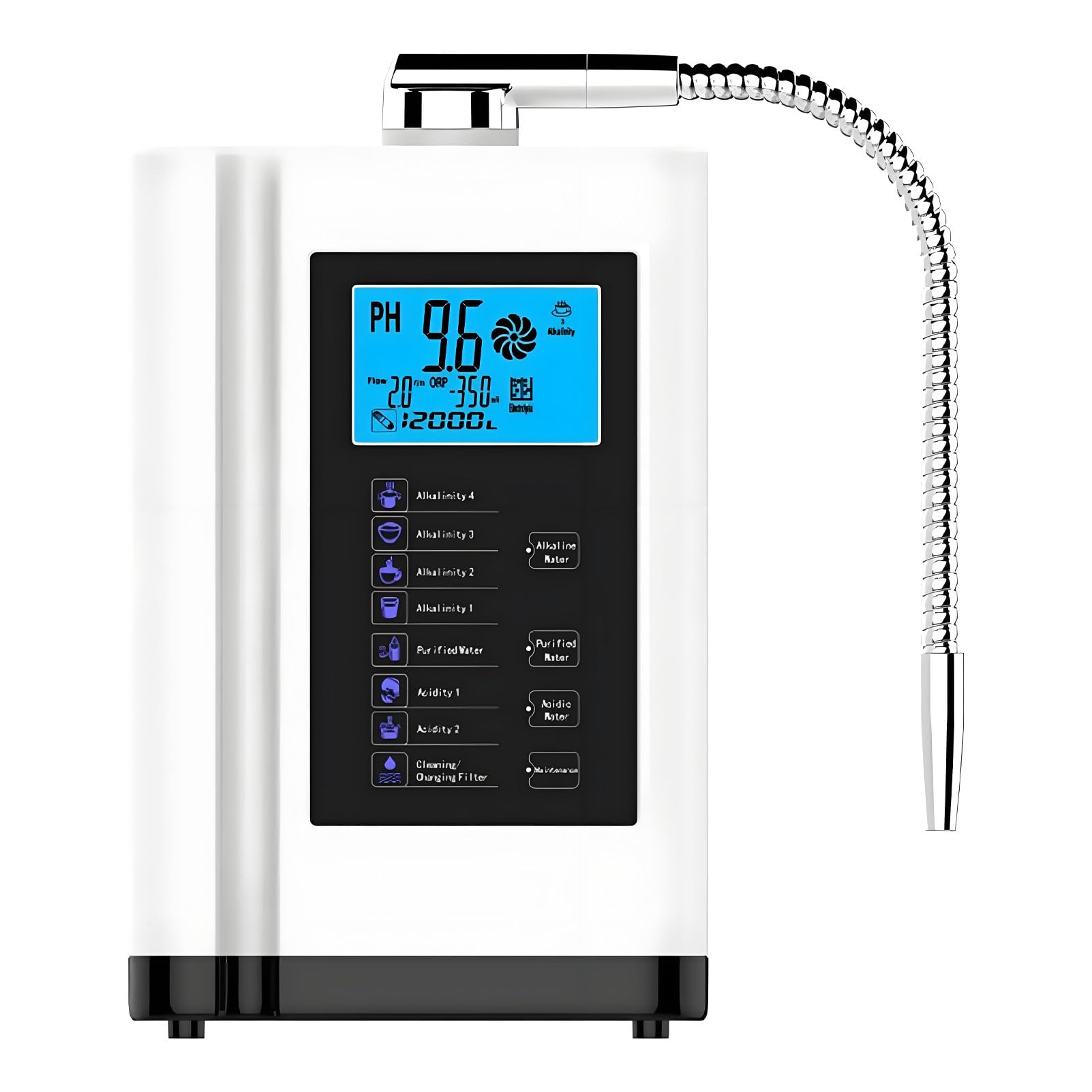 DNEPEI Hydrogen Alkaline Water Machine with -500mV ORP Antioxidant White