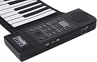 Vista 4 de Piano enrollable portátil de 61 teclas, silicona suave, flexible, electrónico, digital, teclado de música, piano, apto para piano principiante