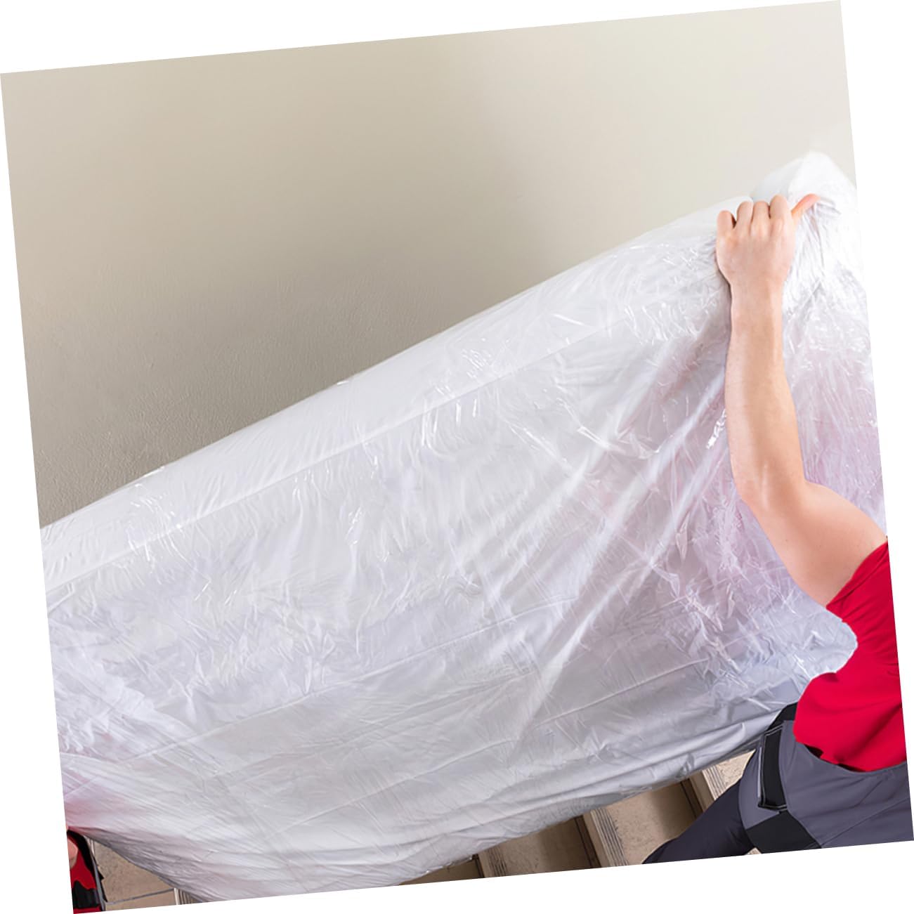 Alipis 2pcs Mattress Storage Bags Heavy-Duty Plastic Covers for Moving and -Term Storage Transparent Mattress Protector for Queen and Full Beds