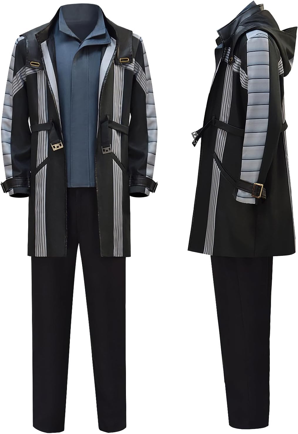 Men Cassian Andor Cosplay Jacket Coat Pants Uniform Black Andor Spy Costume Shirt Pants Belt for Halloween Party