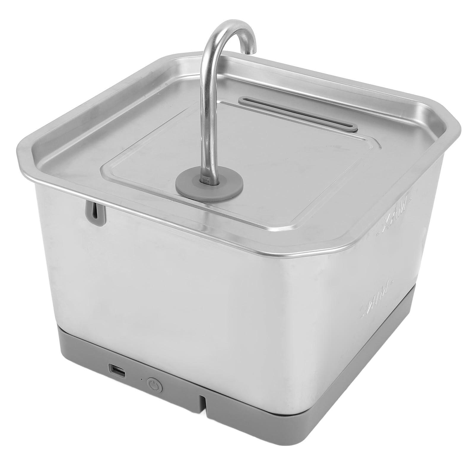 Fuente de Agua de Mascotas de Acero Inoxidable Automático 3.5L Tazón Filtrado de Gran Capacidad para Amantes de los Gatos y Perros