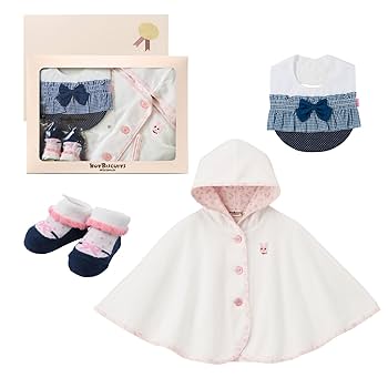 Amazon | [ミキハウス ホットビスケッツ] ポンチョ＆小物ギフト