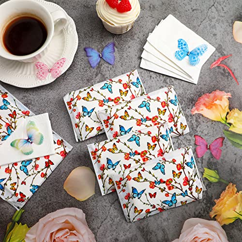 Image of Geyee 50 Pack Travel Tissue Packets Facial Paper Napkins, Butterfly