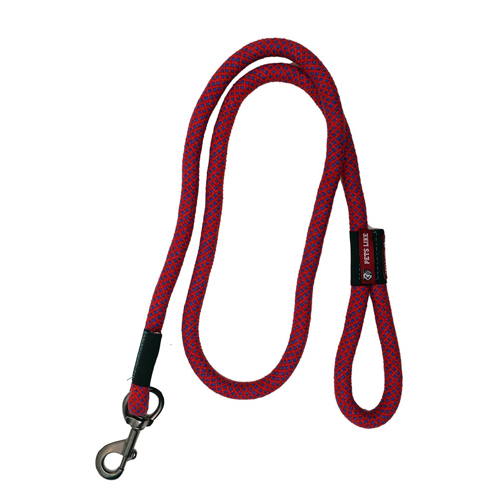 PETS LIKE Rope Leash| Long Rope Leash for Training Dogs| Heavy Duty Rope Leash Comes with Red-Navy Mingle Color (20 MM width) & (5 Feet Length) For Large, Medium, Small Dogs Playing, Jogging, Walking. (B0BQ6LJYGW) Amazon Price History, Amazon Price Tracker