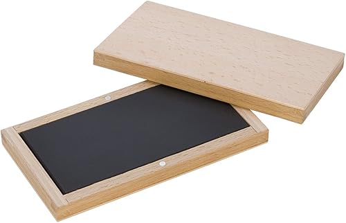 6" x 3" X 38" piedra natural de pruebas wcaja de madera oro platino plata prueba Karat valor Pureza joyería chatarra de metales preciosos