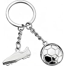 World Cup Themed Zinc Alloy Football Keychain Ornament Set of 2PCS Football Fan Souvenir Backpack Pendant