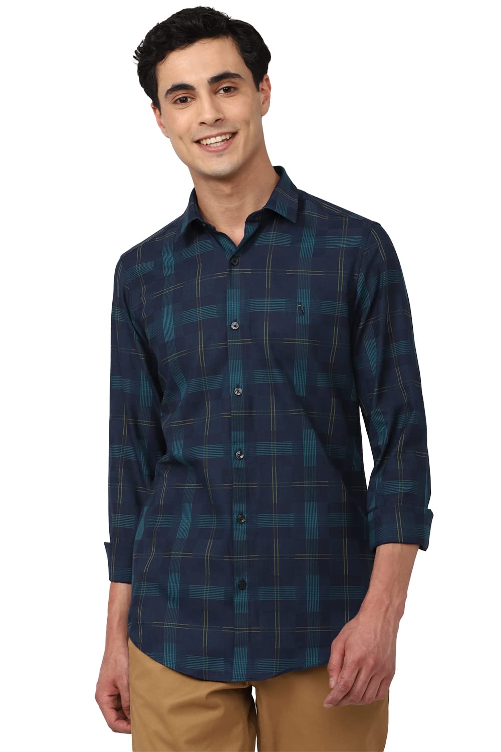 Simon CarterMen's Checkered Slim Fit Shirt