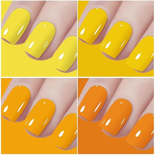 Miniatura 4 de Vishine Juego de 24 esmaltes de uñas en gel, rojo, morado, marrón, nude, serie de colores clásicos, para remojar con luz UV LED, barniz de belleza