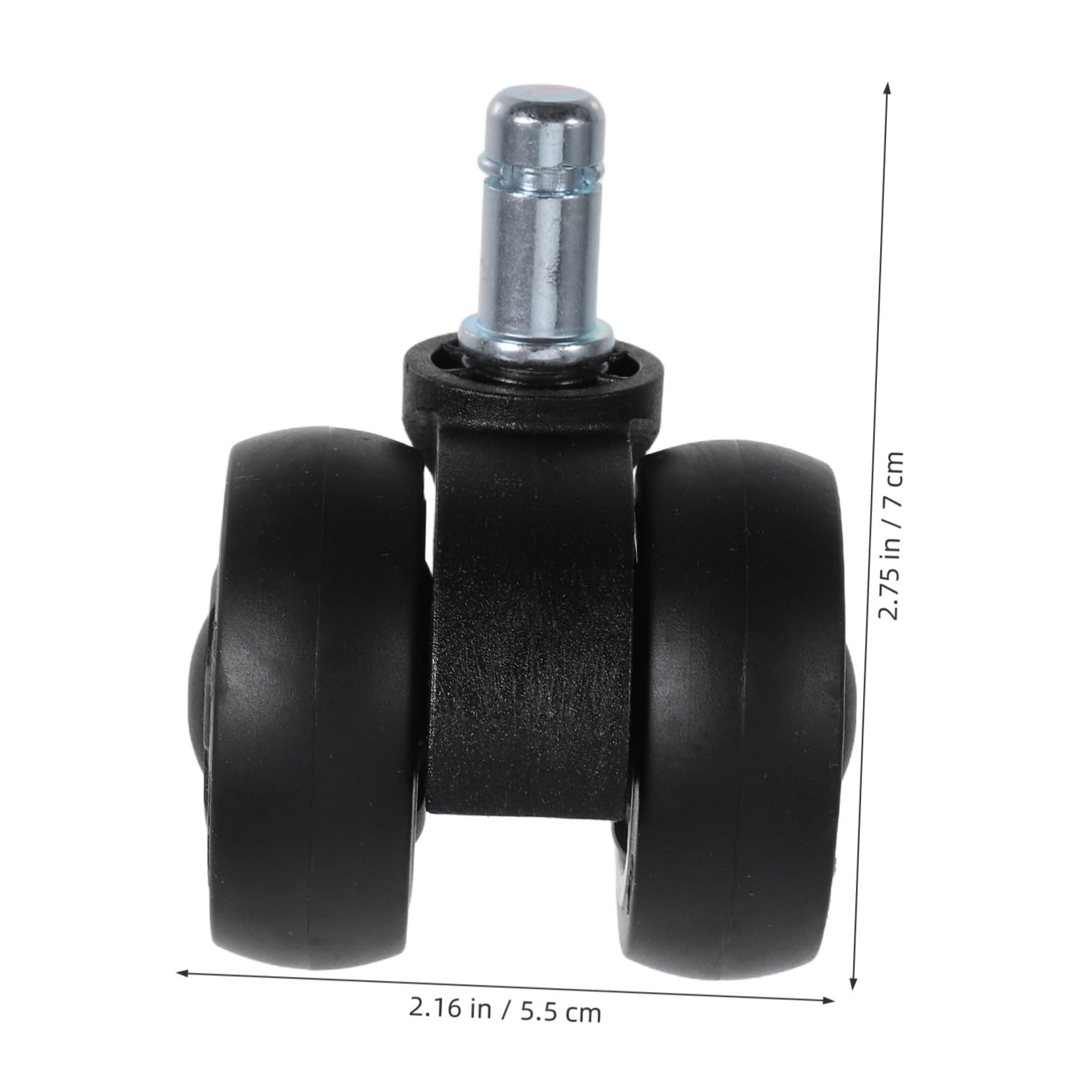 5 piezas Ruedas Silenciosas para Silla de Oficina Doble Rodamiento Estable Giratorias Fácil Instalación Compatibles con Sillas Gaming y Escritorio Movilidad y Duradera