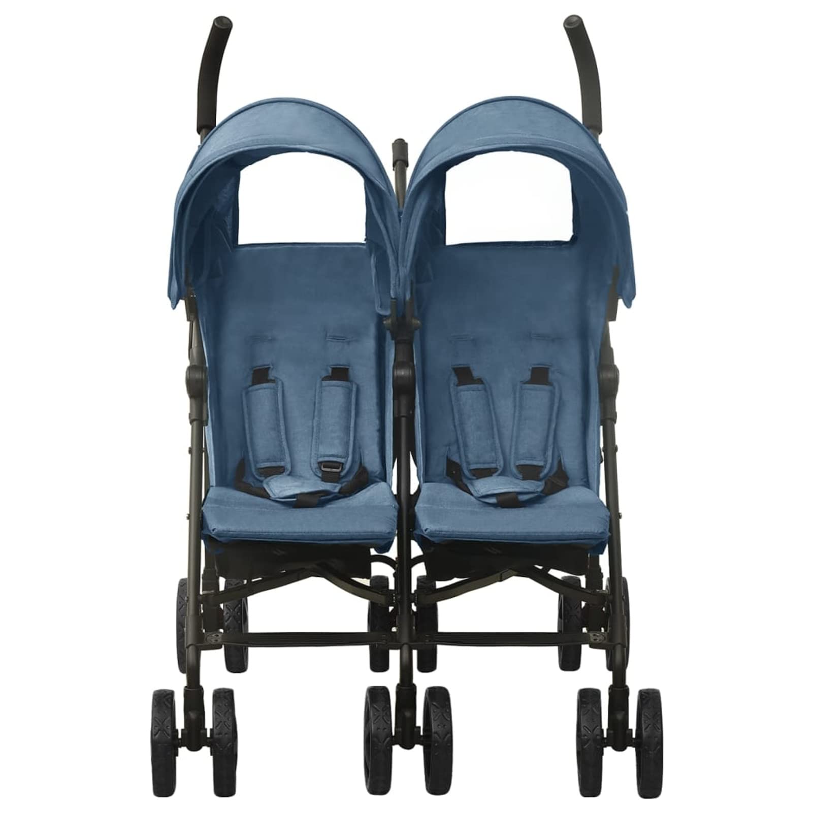 LAPOOH Passeggino Gemellare Blu Marino in Acciaio,Bebè e Bimbi,Trasporto Bebè,Passeggini-10238