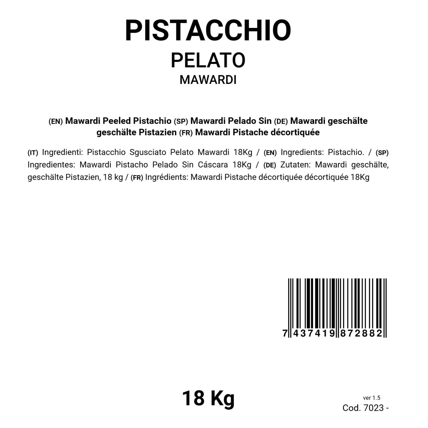TiBioNa Italia Mawardi geschälte geschälte Pistazien 18 kg