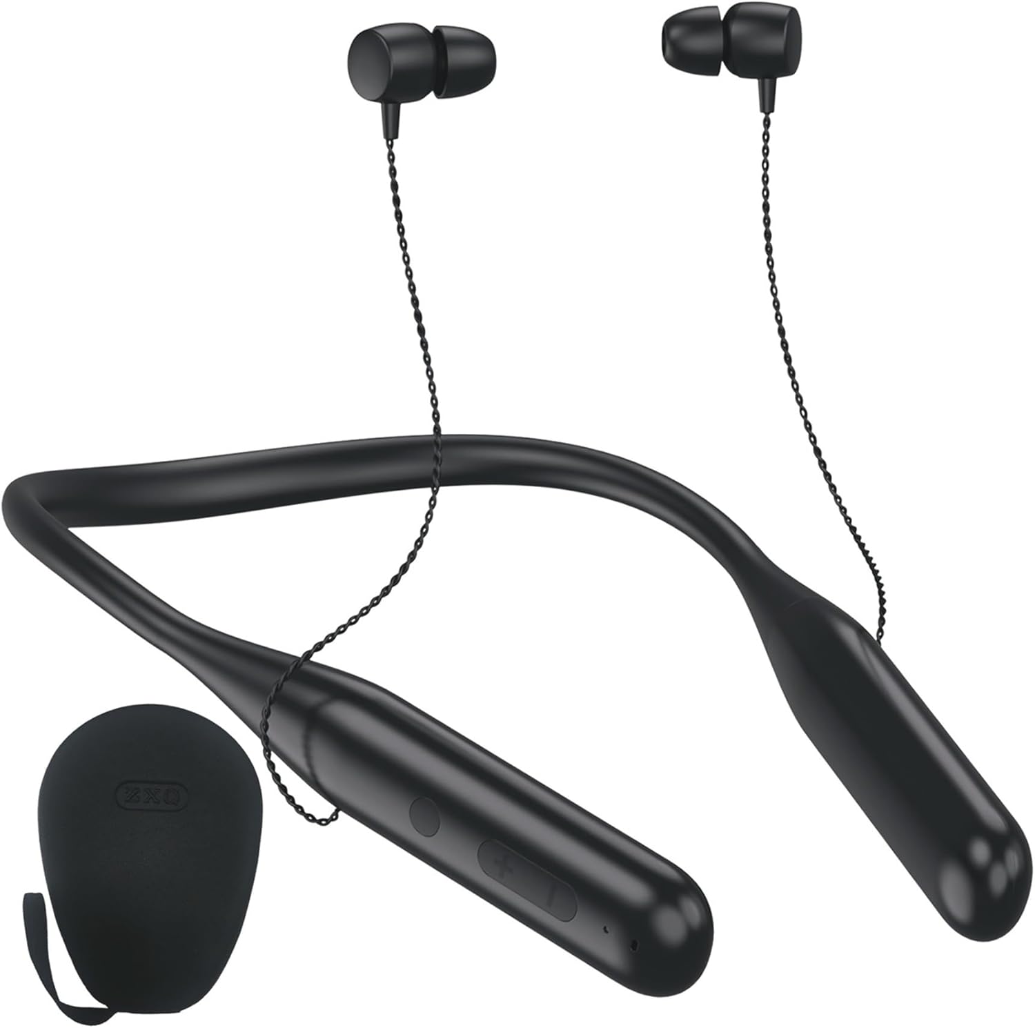 ZXQ Neckband Bluetooth Headphones,100 Hours Long Playtime Wireless Earphone, Around The Neck Wireless Earbuds,Waterproof Sweatproof for Sport Over Neck Magnetic Ear Buds Headset(Black) ZXQ Neckband Bluetooth Headphones,100 Hours Long Playtime Wireless Earphone, Around The Neck Wireless Earbuds,Waterproof Sweatproof for Sport Over Neck Magnetic Ear Buds Headset(Black)