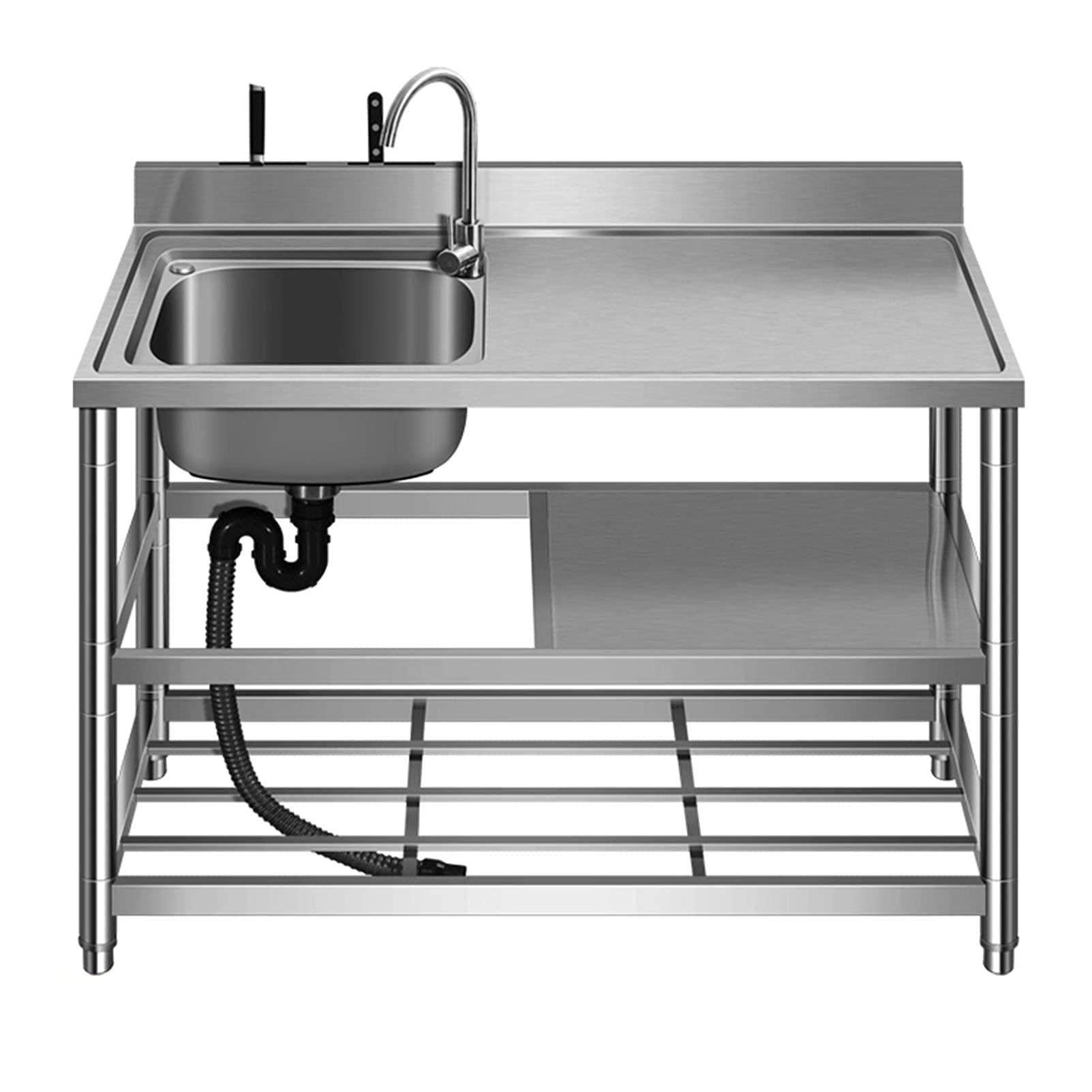 Buy LQY Commercial Kitchen Sink Bar Prep Sink Stainless Steel Utility