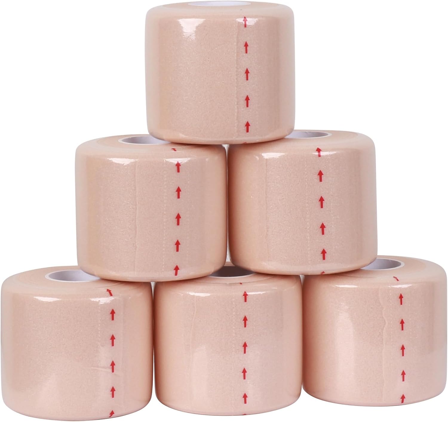 popbob (6 Pack) Pre Wrap Tape Athletic Foam Underwrap Tape