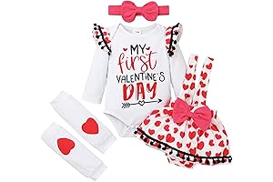 Baby Girl Valentines Day Outfit 6-9 Months