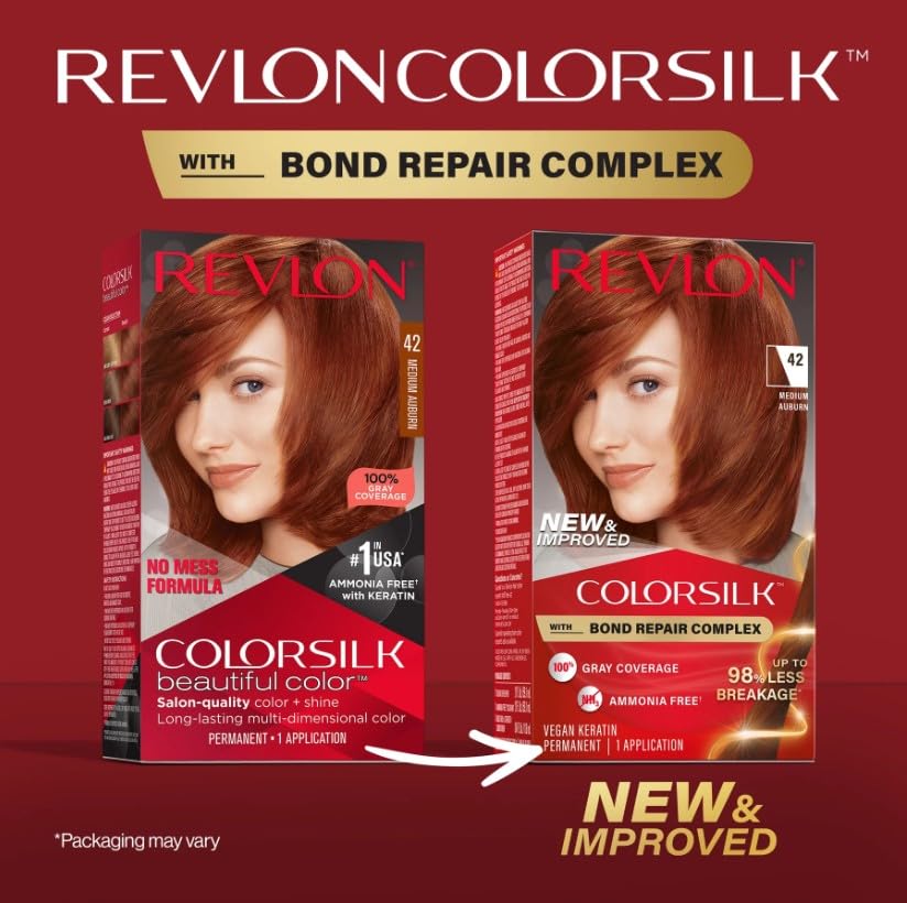 Revlon Colorsilk #42 Medium Auburn (3 Pack) miniatura 5