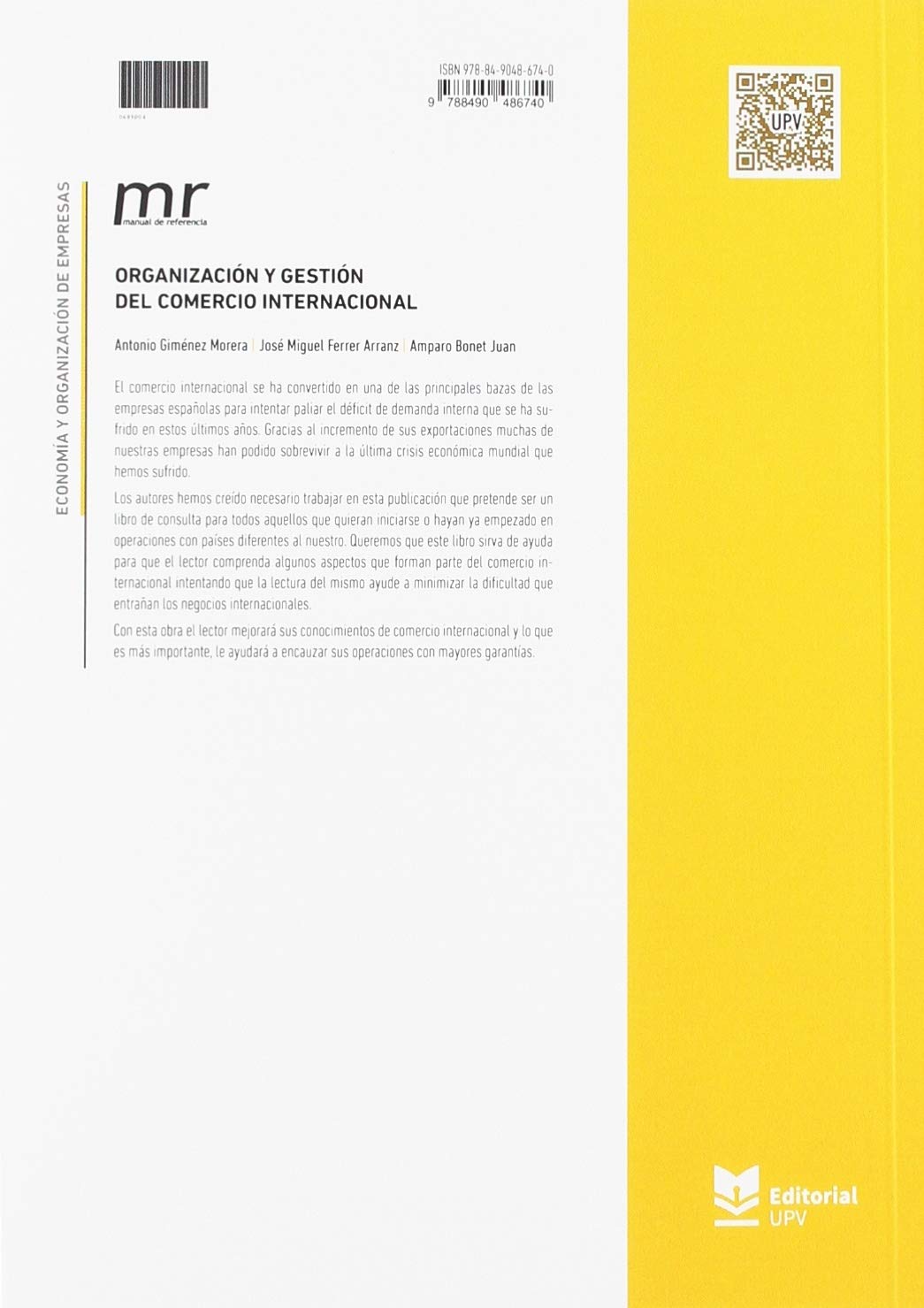 Organización y gestión del comercio internacional (Académica)