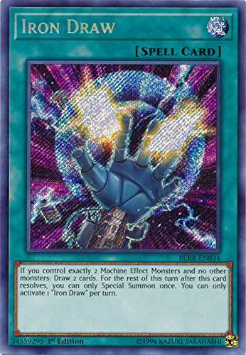 Yu-Gi-Oh! - Iron Draw - BLRR-EN034 - Secret Rare - 1st Edition