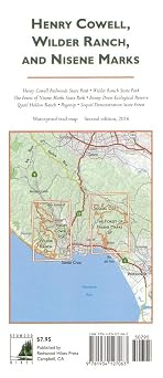 National Geographic Henry Cowell, Wilder Ranch, and Nisene Marks Topographic Map 2nd Ed. Full Color, Waterproof, 18 x 27 inches