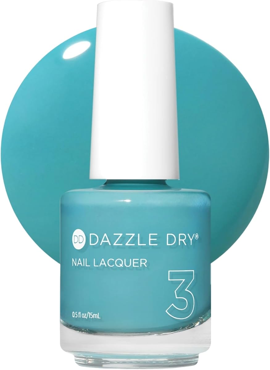 Nail Lacquer, Step 3 – Spearmint Tea (0.5 fl oz) | A Turquoise Crème · Full Coverage · Cream Finish · Quick-Dry