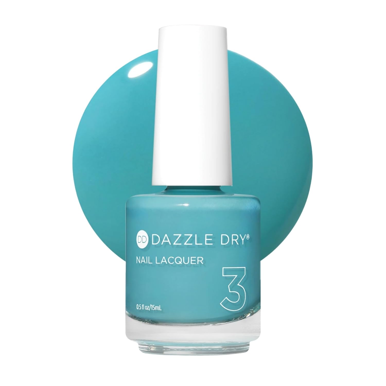 Dazzle Dry Nail Lacquer (Step 3) - Spearmint Tea - A turquoise crème. Full coverage cream. (0.5 fl oz)