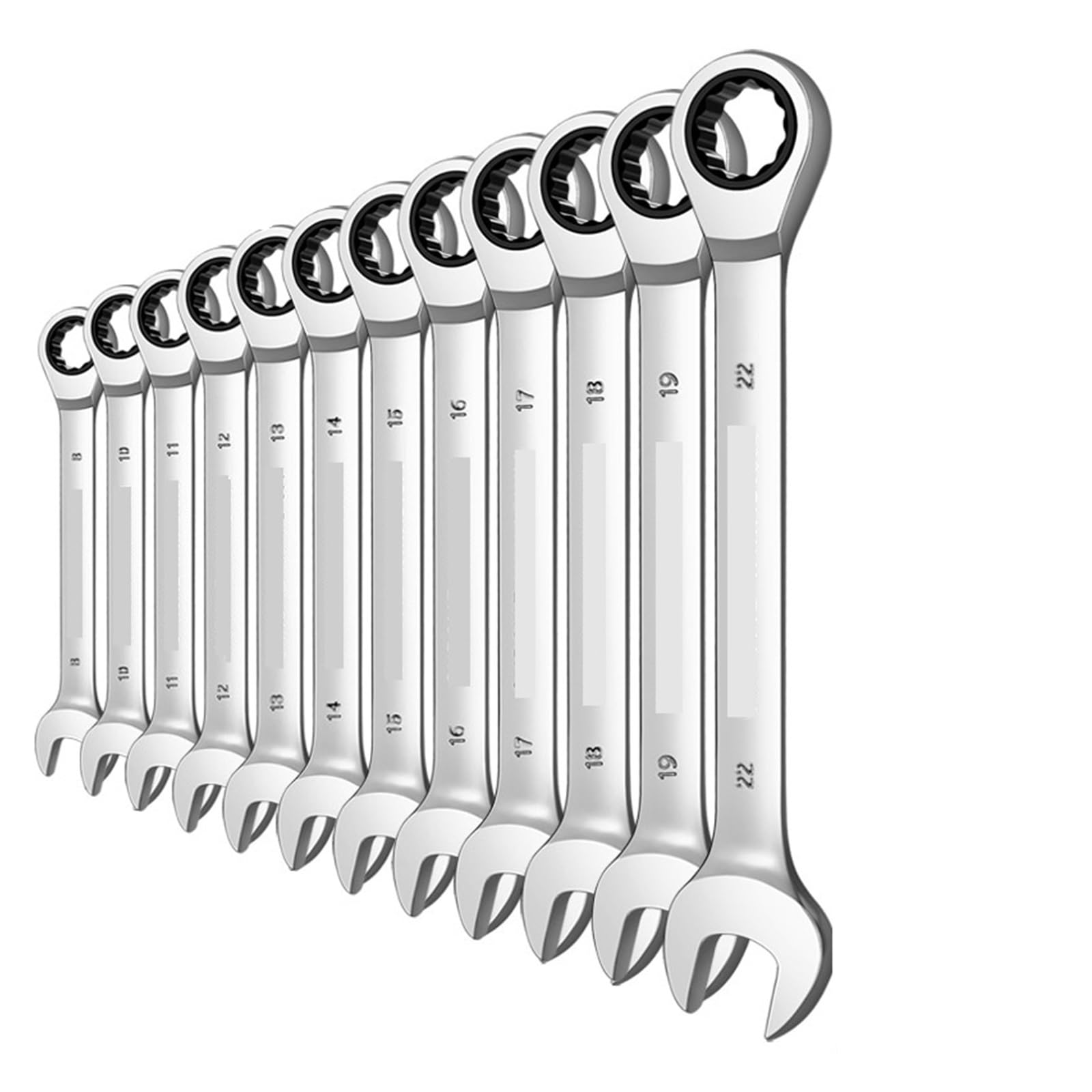 Chiave a cricchetto con estremità a Scatola combinata Set di Chiavi a Chiave Set di Chiavi Set di Utensili manuali metrici Strumenti for la Riparazione dell'auto(12pcs(8-22mm))