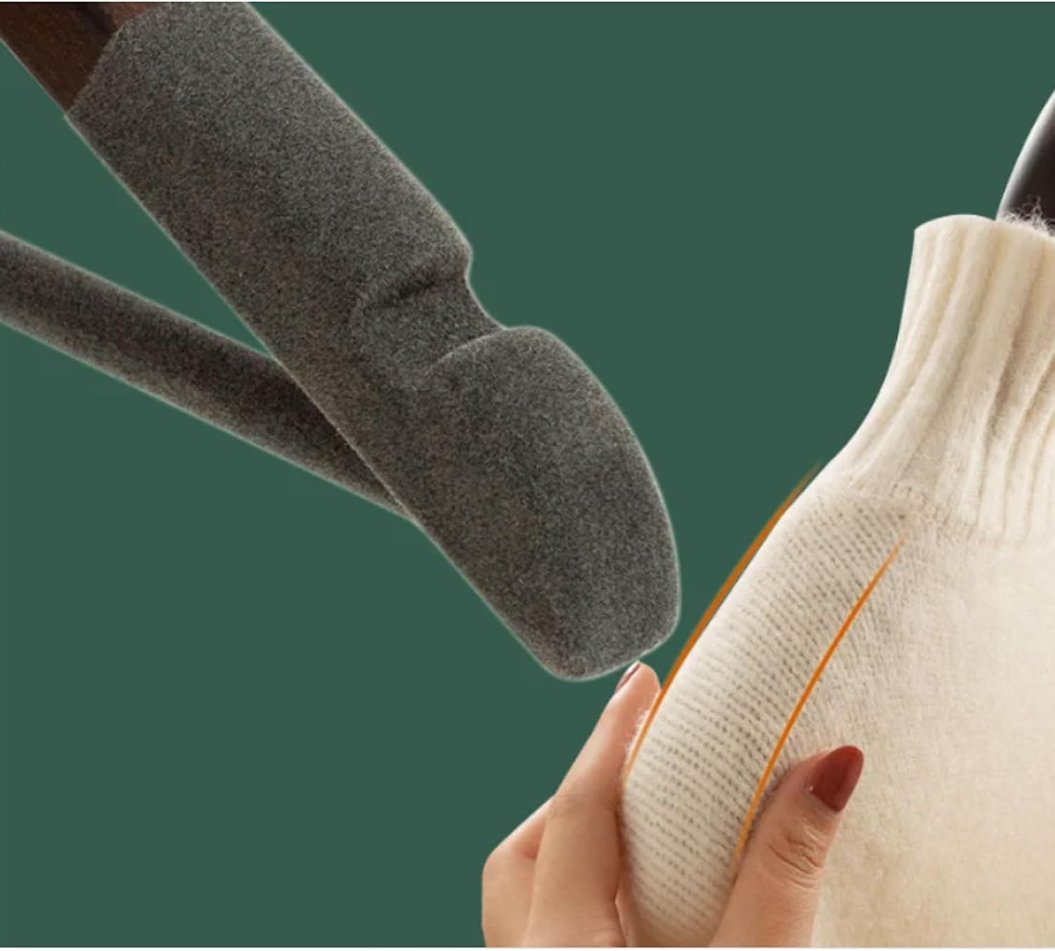 Perchas De Ropa Flocadas De Madera De 10 Piezas, Percha De Traje para Hombres Antideslizante, Gancho Giratorio De 360 ​​° para Colgar Pantalones para Sudadera(B)