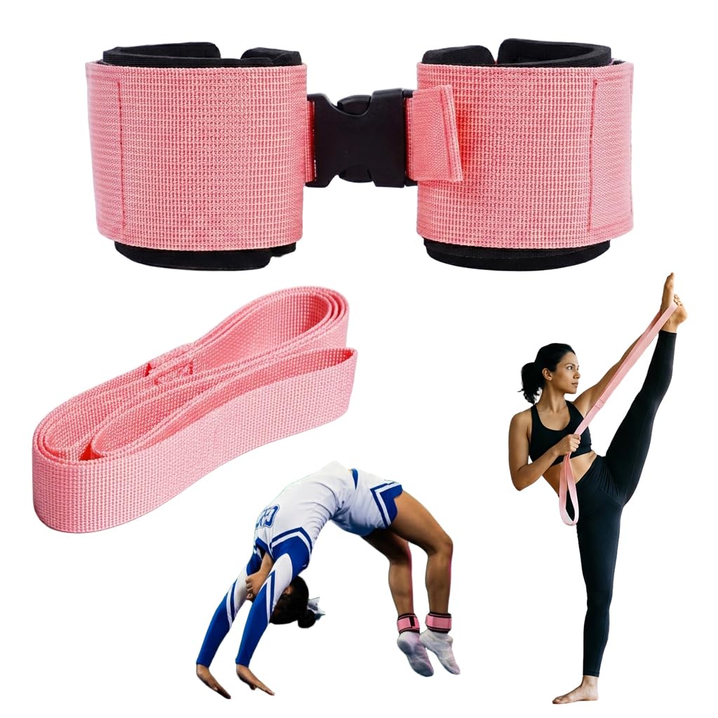Proberos® Kinetic Bands Tumble Pro X Ankle Straps Kit with Flexibility Stunt Stretch Strap for Cheerleading Gymnastics and Standing Tumbling Training-image-30