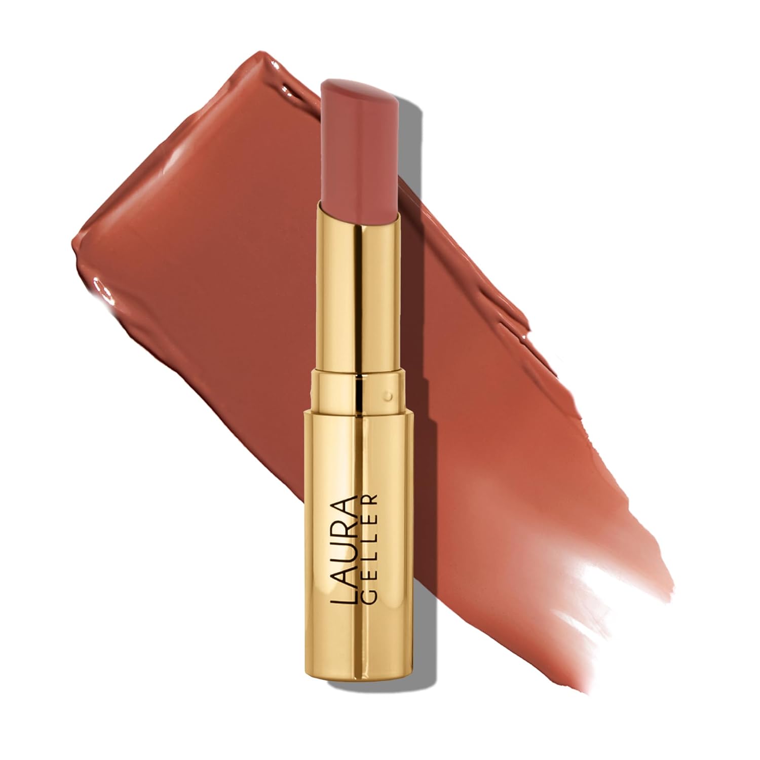 LAURA GELLER NEW YORK Jelly Balm Moisturizing Tinted Lip Color – Cocoa-Motion – Hydrating Vitamin E – Semi-Shine Finish