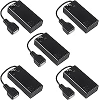 Vista 8 de 3 unids 2 AA titular de la batería USB hembra Socket 2 AA caja de batería titular con cubierta e interruptor de encendido/apagado