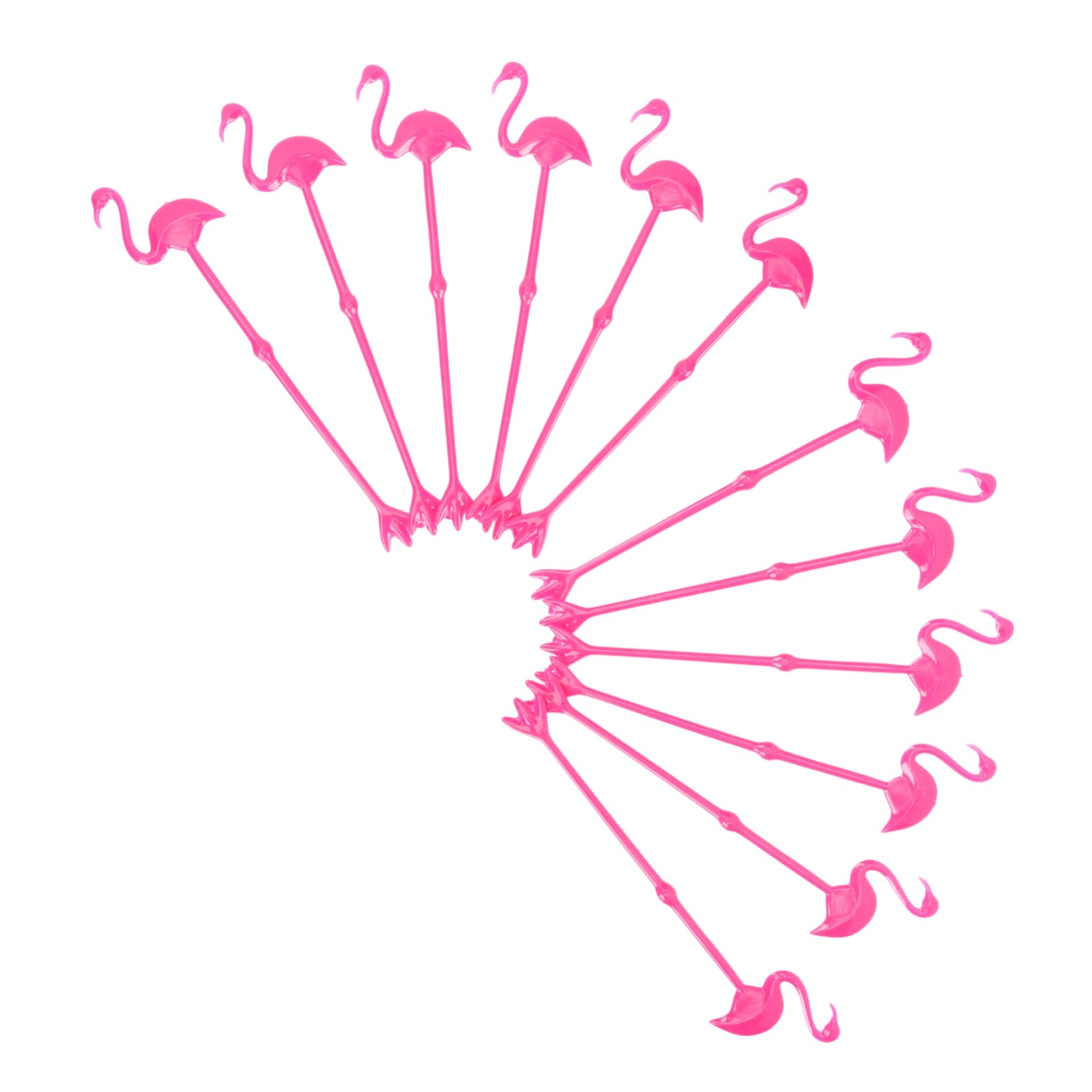 Garneck Flamingo Cocktail Drink Stirring Sticks 12 Pack for Bars Cafés Home Bulk Stirrers