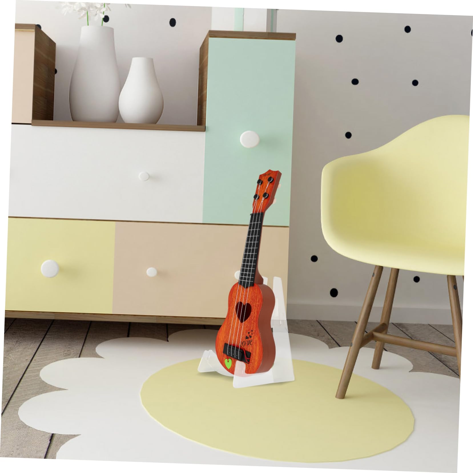 TOYANDONA Gitara Stojak Podłogowy Ukulele Stojak Przenośny Na Gitarę Ukulele Do Przechowywania Sklep Gitarę Akustyczną Skrzypce Podłogowy