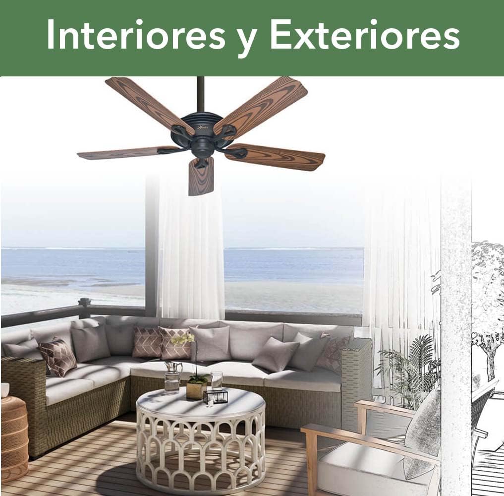 Up To 50% OFF Hunter Mariner Indoor / Outdoor Ceiling Fan with Pull Chain Control