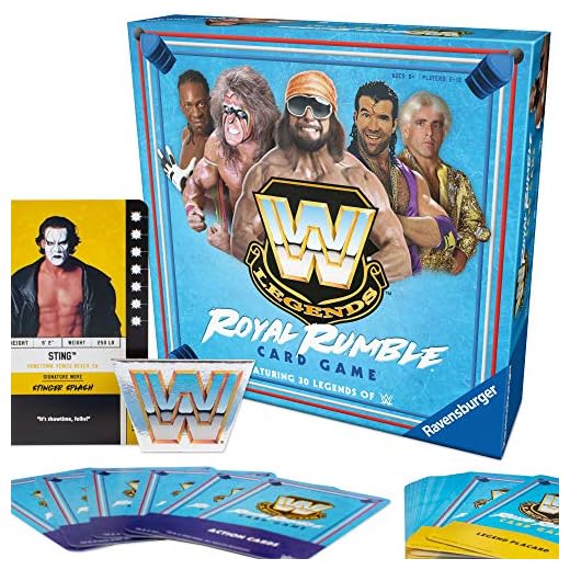 Ravensburger WWE Legends Royal Rumble Card Game for Kids and Adults - Includes 30 WWE Legends!
