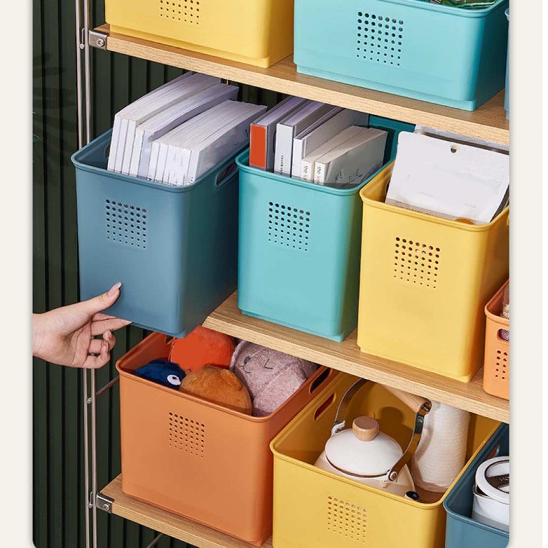 Amazon｜MJKQ9 収納ボックス 収納ケース 幅27 26*18*14 奥行18 高さ