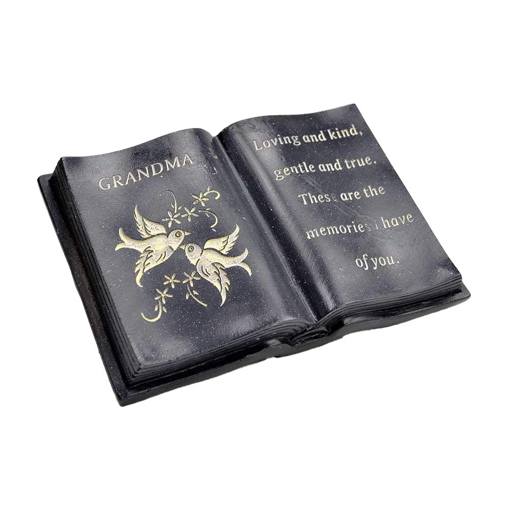Angraves Special Grandma Love & Peace Dove Graveside Book Memorial Ornament