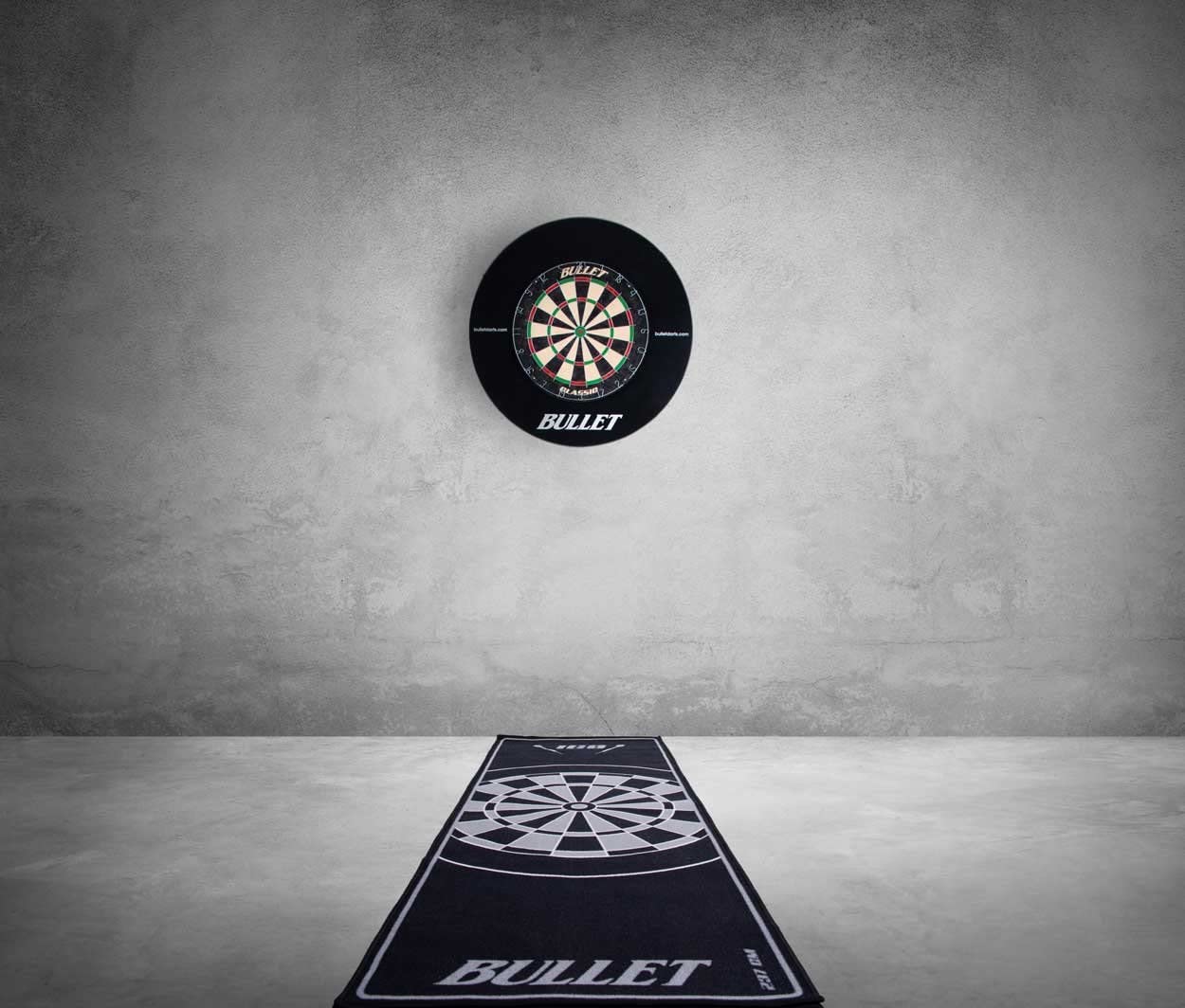 Tapis de fléchettes professionnel - 237 x 80 cm - Accessoire de fléchettes pour la maison, le bureau, le pub, les fêtes - Tapis de fléchettes avec indicateur de taille de tournoi et ois - Tapis de