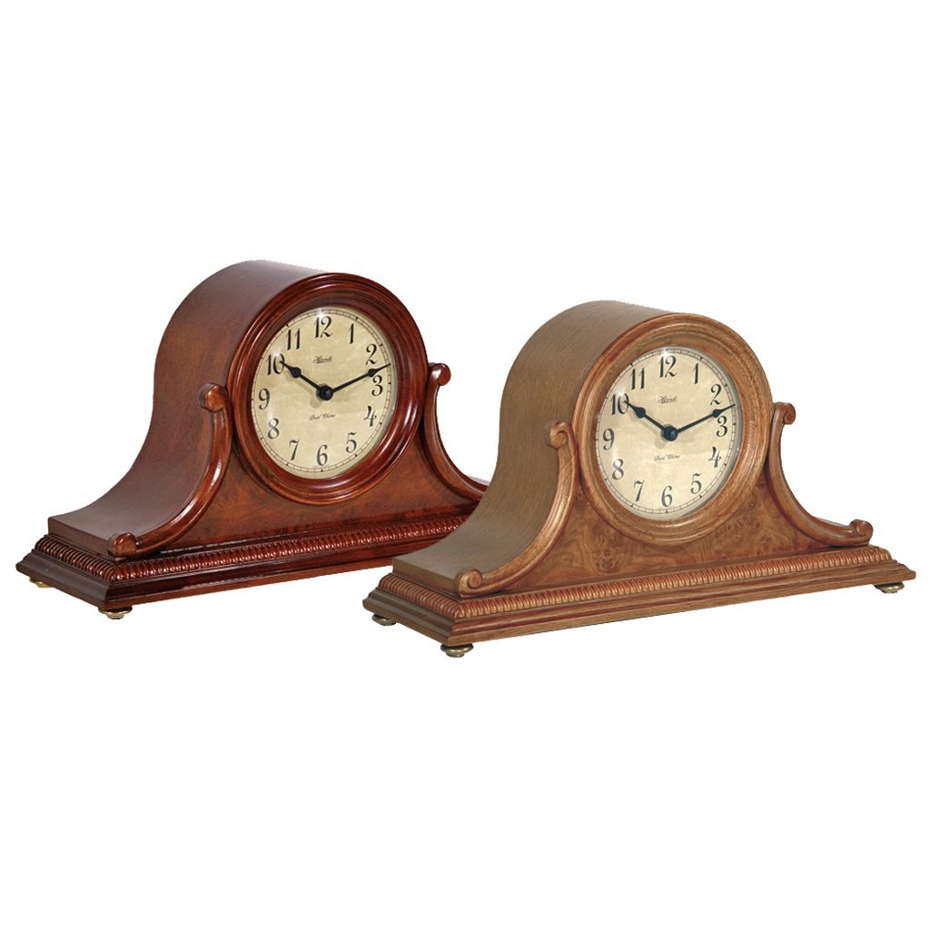 Qwirly Store: German Scottsville Quartz Mantel Clock by Hermle #21132I92114 | Oak