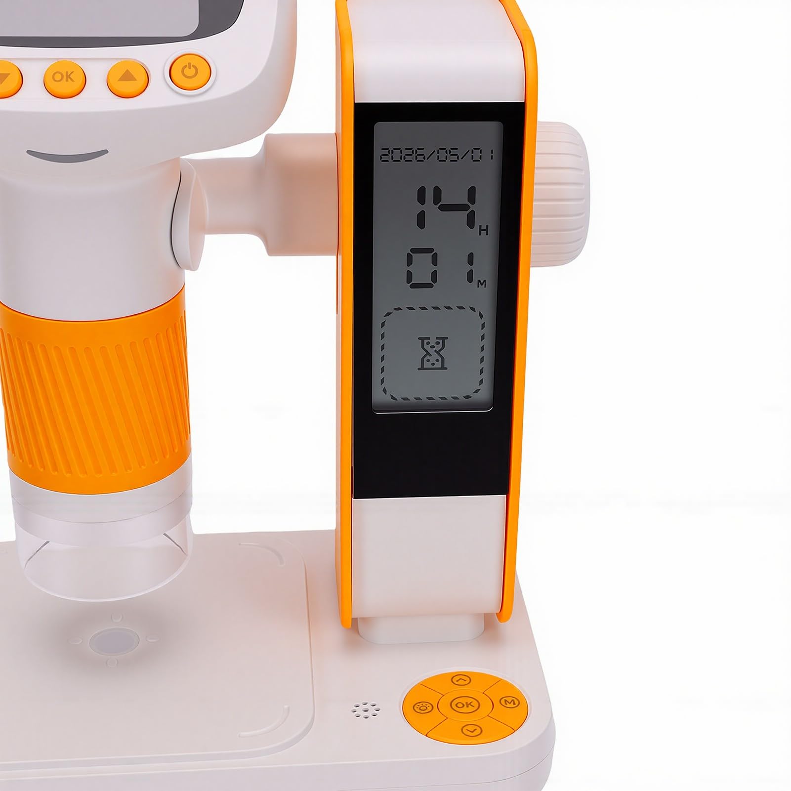 Microscopio per Bambini, Microscopio Digitale Portatile con Ingrandimento da 50X a 1000X con Schermo a Colori e 8 Luci LED Regolabili, Compatibile con PC USB per Ragazzi e Ragazze Dai 3 Anni