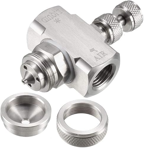 Miniatura 4 de uxcell Boquilla de atomización de aire, punta de pulverización en forma de cono de sifón de baja presión 14BSPT