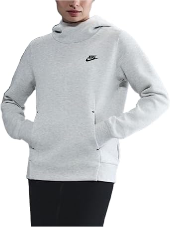 Nike Sportswear Tech Fleece Womens Hoodie Light Grey/Heather/Black