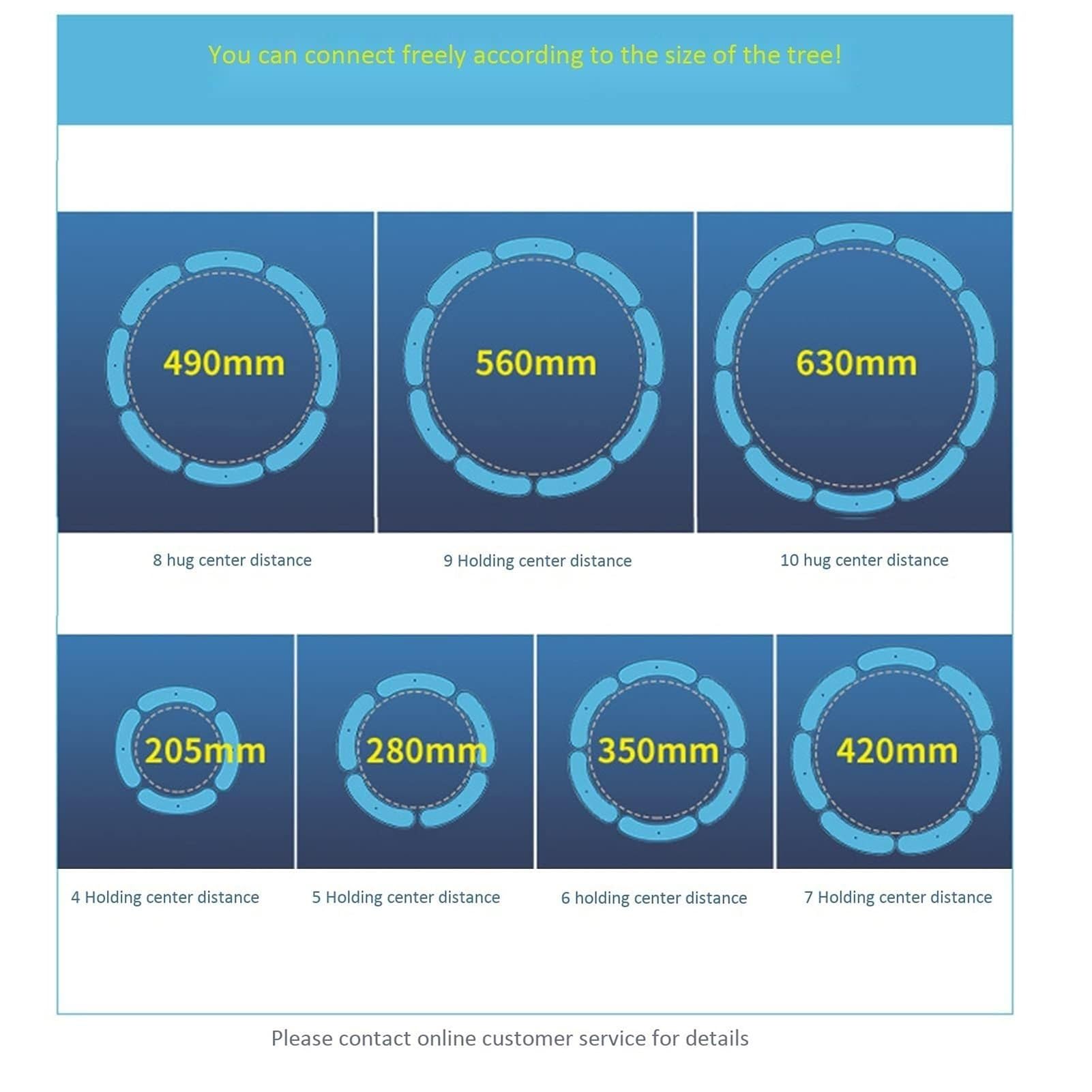 LED-umgebende Bodenstrahler - LED-Ring-Baumumarmung Licht, IP65 Wasserdichtes Baumstrahler-Landschafts Licht Für Den Außenbereich, Ringwellstrahler, RGB-Farblandschaftsgarten-Baumbeleuchtung(Color:War