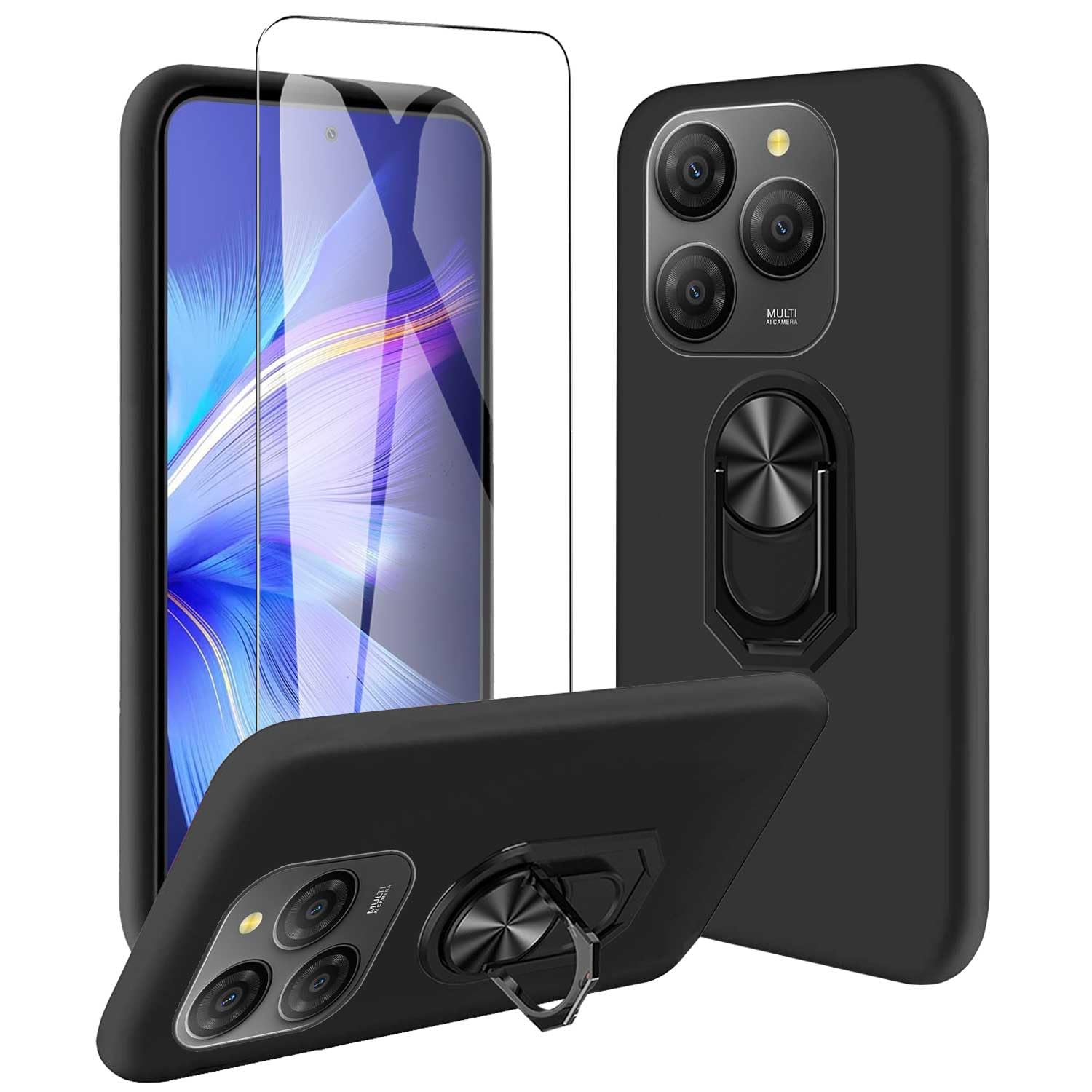 HGJTFANY Custodia + Vetro Temperato per Blackview Shark 8 (6.78