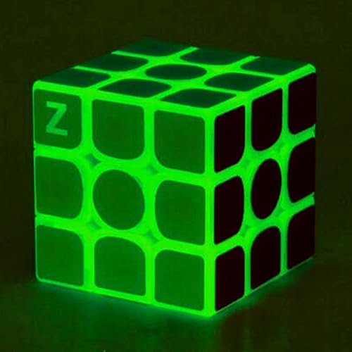 TANCH Cubo De Velocidad Fluorescente 3x3 Brillan En La Oscuridad Cubos Luminosos Puzzle Magic CubesGreen de TANCH Tipo de rompecabezas Rompecabezas