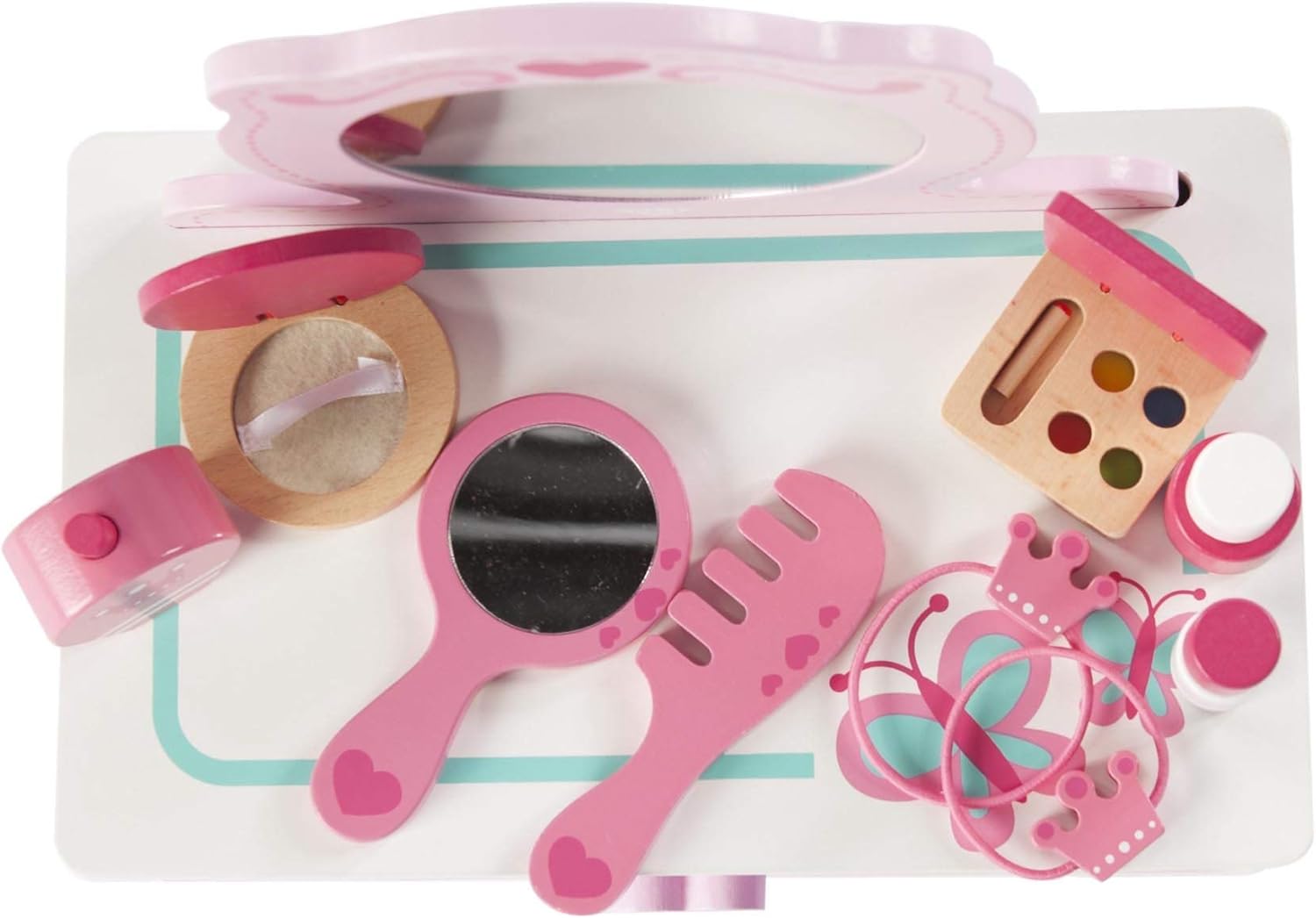 Fat Brain Toys Pretend & Play Makeup Station Pretend Play & Imaginative Play for Ages 3 to 5